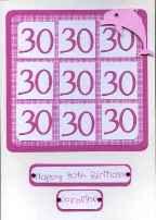 ruby anniversary card by AJ Card Creations ltd