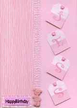 ballet slippers christening card from AJ Card Creations ltd